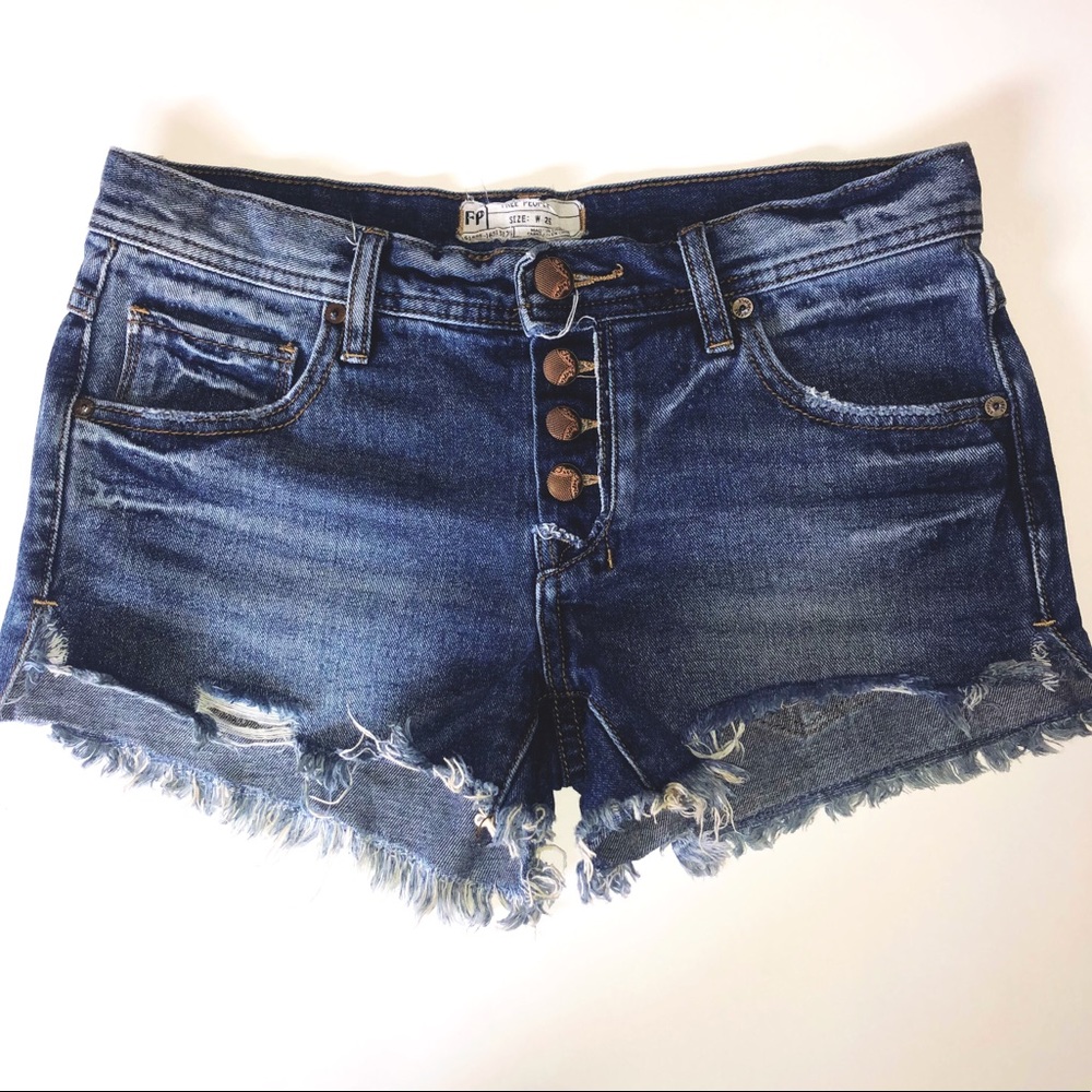 Free People Button Front Shorts